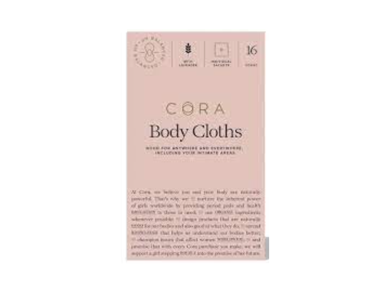 Cora Body Cloths , Lavender, 16 Count