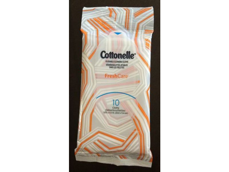Cottonelle Flushable Cleansing Cloths, Fresh Care, 10 Count