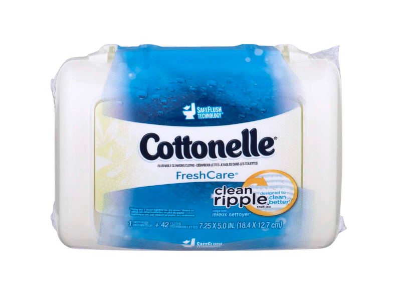 Cottonelle Flushable Cleansing Cloths, Fresh Care, 42 Count