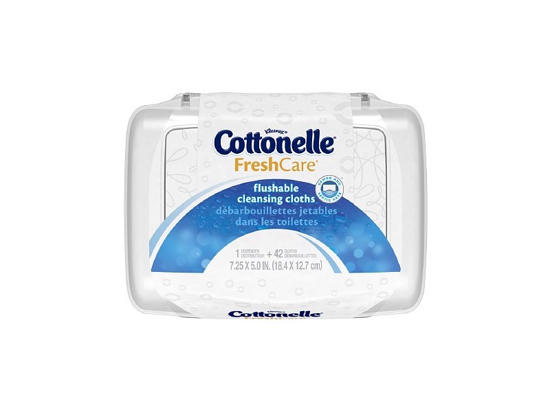Cottonelle Fresh Care Flushable Cleansing Cloths, 42 Count (Pack of 2)