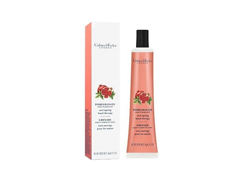 Crabtree & Evelyn Anti-Ageing Hand Therapy Cream, Pomegranate Argan & Grapeseed, 2.5 oz