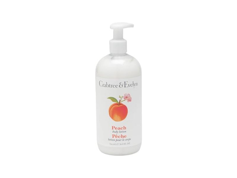 Crabtree & Evelyn Body Lotion, Peach, 16.9 fl oz/500 mL