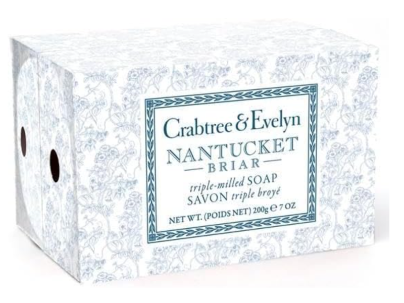 Crabtree & Evelyn Nantucket Briar Triple-Milled Soap, 7 oz/200 g, 2 Pack