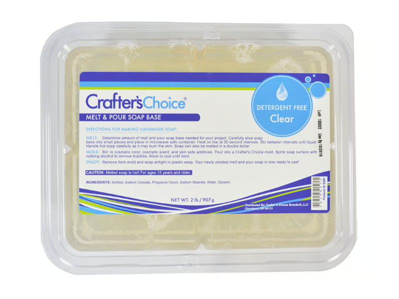 Crafter's Choice Detergent Free Clear MP Soap Base, 907 g