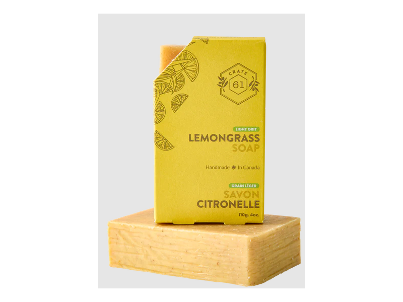 Crate 61 Lemongrass Soap, 4 oz/110 g, Pack Of 3