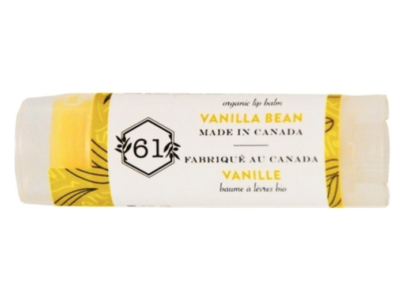 Crate 61 Organic Lip Balm, Vanilla Bean, 4.3 g