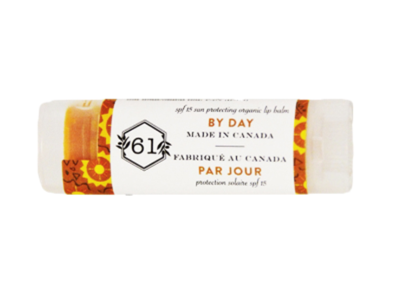 Crate 61 Organics Lip Balm Spf 15, By Day, 4.3 g