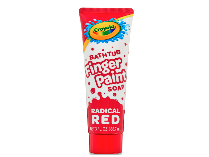 Crayola Bathtub Finger Paint Soap, Radical Red, 3 fl oz