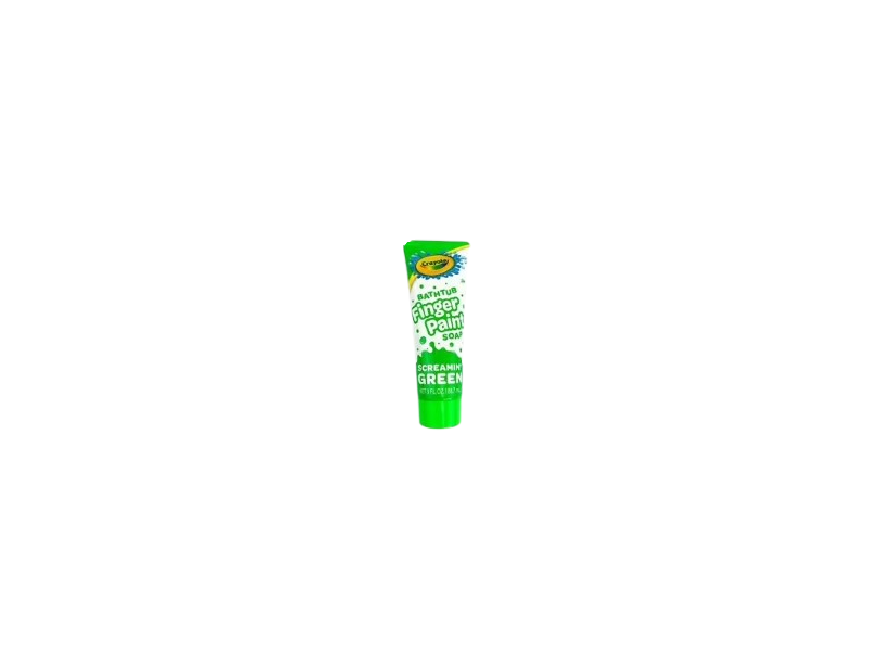 Crayola Bathtub Finger Paint Soap, Screamin' Green, 3 fl oz/88.7 mL