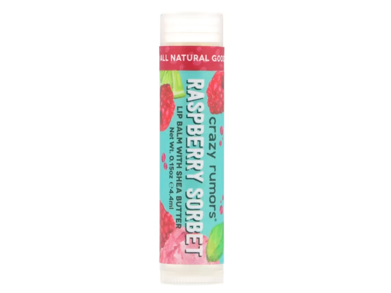 Crazy Rumors Lip Balm, Raspberry Sorbet, 0.15 oz/4.4 mL