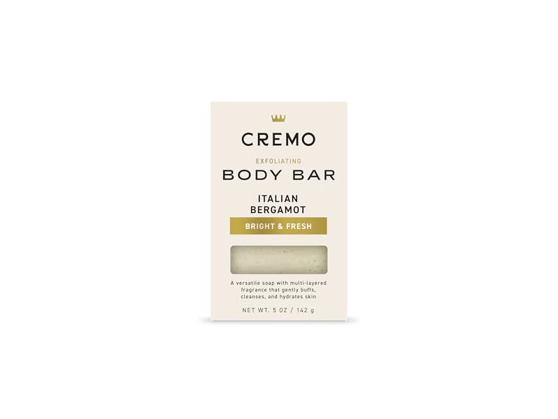 Cremo Exfoliating Body Bar, Italian Bergamot, 5 oz/142 g