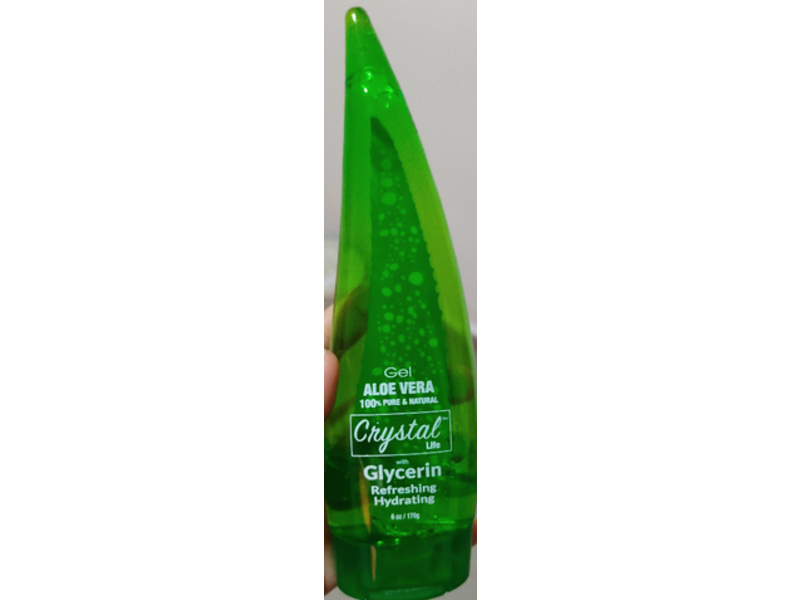 Crystal Refreshing Hydrating Aloe Vera Gel, Glycerin, 6 oz/170 mL