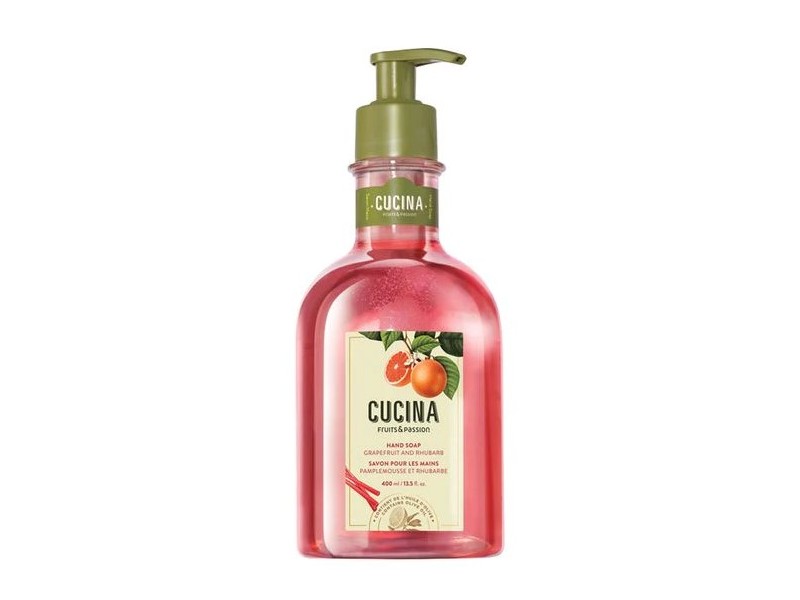 Cucina Fruits & Passion Hand Soap, Grapefruit, Rhubarbe, 13.5 fl oz/400 mL
