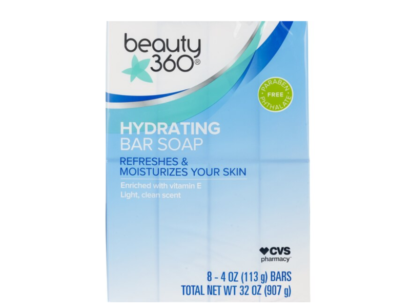 CVS Beauty Hydrating Bar Soap Enriched with Vitamin E, 4 oz/113 g, 8 Count 8