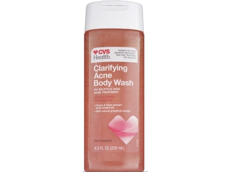 CVS Health Clarifying Acne Body Wash, Pink Grapefruit, 8.5 fl oz
