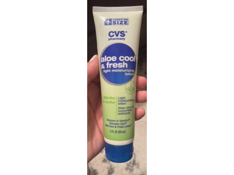 CVS Pharmacy Aloe Cool & Fresh Light Moisturizing Lotion, 3 fl oz/89 mL
