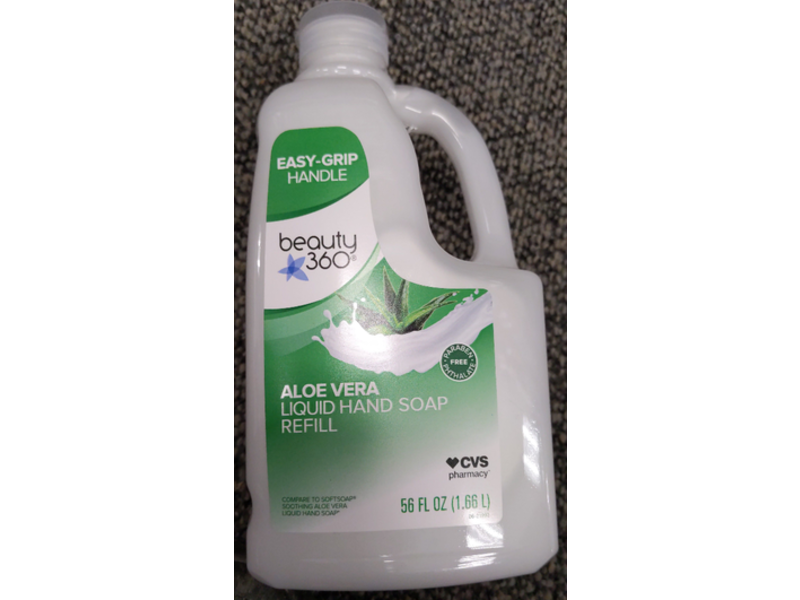 Cvs Pharmacy Liquid Hand Soap Refill, Beauty 360, Aloe Vera, 56 fl oz / 1.66 L