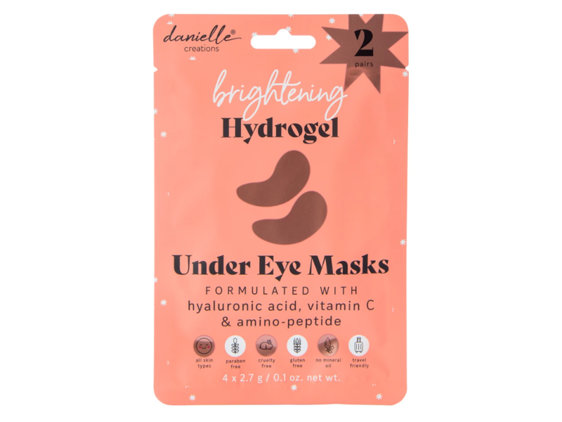 Danielle Creations Brightening Hydrogel Eye Masks, 0.1 oz/2.7 g, 2 Pairs