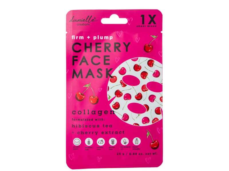 Danielle Creations Firm + Plump Cherry Face Mask, 0.88 fl oz/25 g, 1 Count