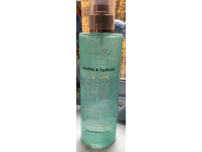 Danielle Creations Sooth & Hydrate Facial Toner Mist, Cucumber & Hyaluronic Acid, 6.8 fl oz/200 mL