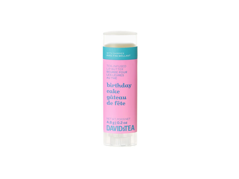 Davids Tea Birthday Cake Tea Infused Lip Butter, 0.2 oz / 4.8 g