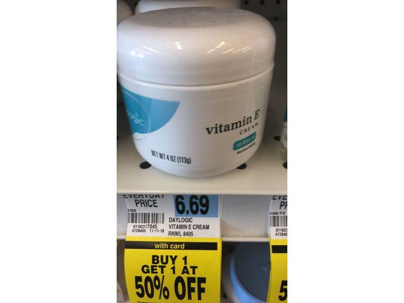 Daylogic Vitamin E Cream, 4 oz