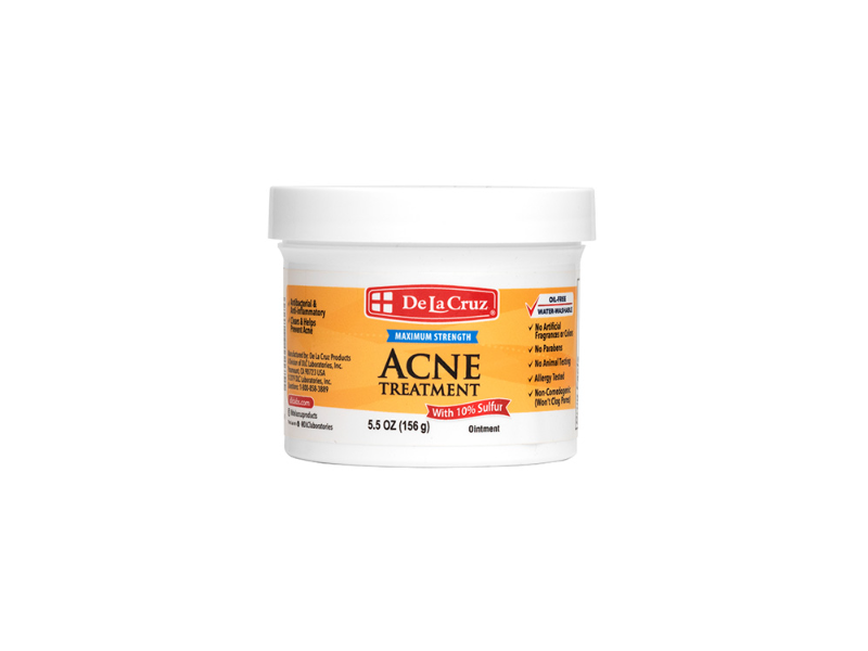 De La Cruz 10% Maximum Strength Acne Treatment, 5.5 oz/156 g