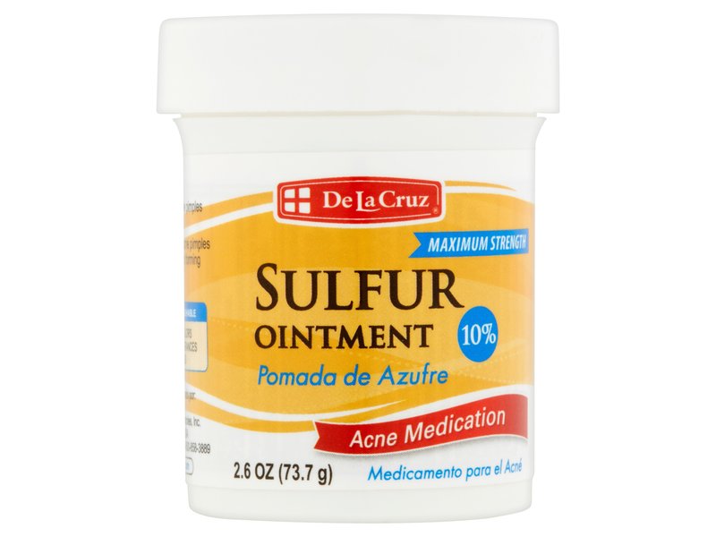 De La Cruz Sulfur Ointment, 2.6 oz/73.3 g