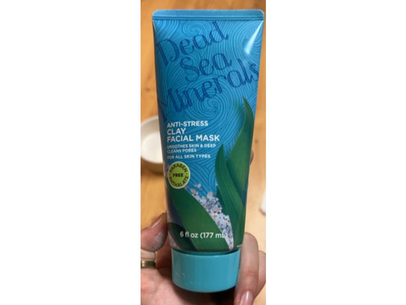 Dead Sea Minerals Anti-Stress Clay Facial Mask, 6 fl oz/177 mL