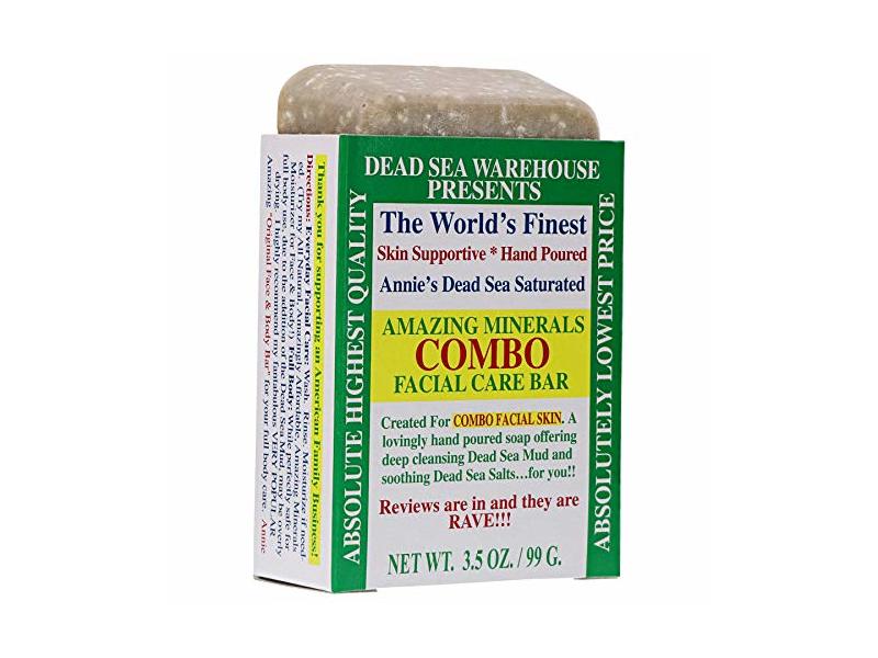 Dead Sea Warehouse Amazing Minerals Combo Facial Care Bar, 3.5 oz/99 g