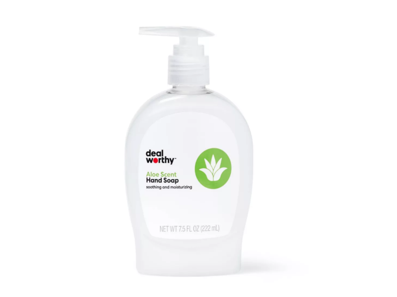 Deal Worthy Hand Soap, Aloe Scent, 7.5 fl oz/222 mL