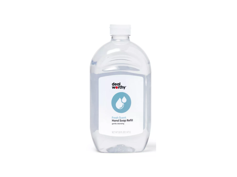 Deal Worthy Hand Soap Refill, Fresh Scent, 50 fl oz/1.47L