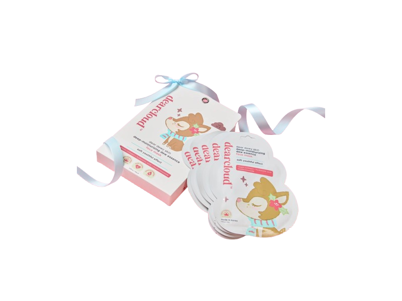 Dear Cloud Deep-Moisturizing Dew Essence Face Mask, 0.53 oz/25 g, Count 5