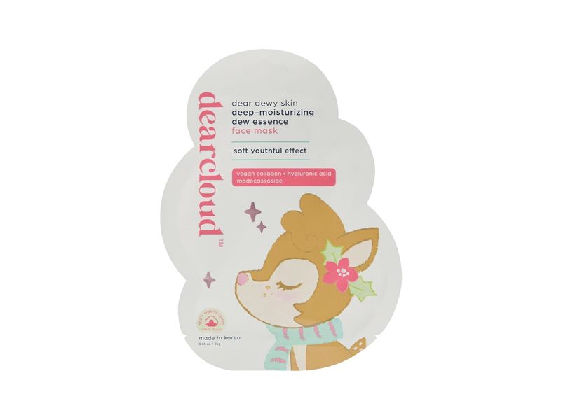Dear Cloud Dewy Skin Deep-Moisturizing Dew Essence Face Mask, 0.88 oz/25 g