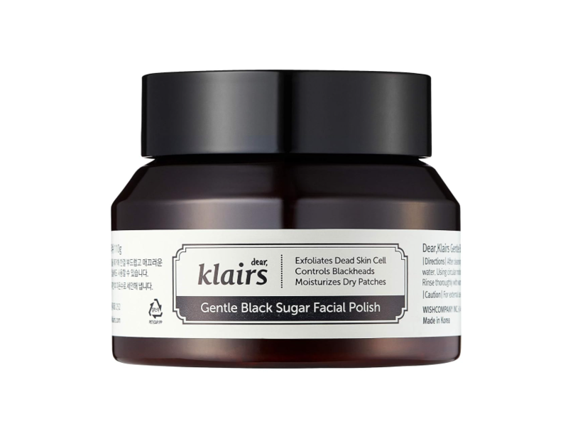 Dear Klairs Gentle Black Sugar Facial Polish, 3.88 oz/110 g