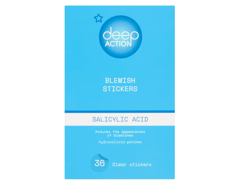 Deep Action Blemish Stickers Hydrocolloid Patches, Salicylic Acid, 36 Count