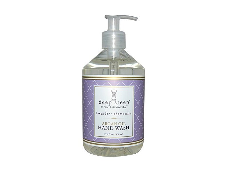 Deep Steep Argan Oil Liquid Hand Wash, Lavender Chamomile 17 Oz (Pack of 2)