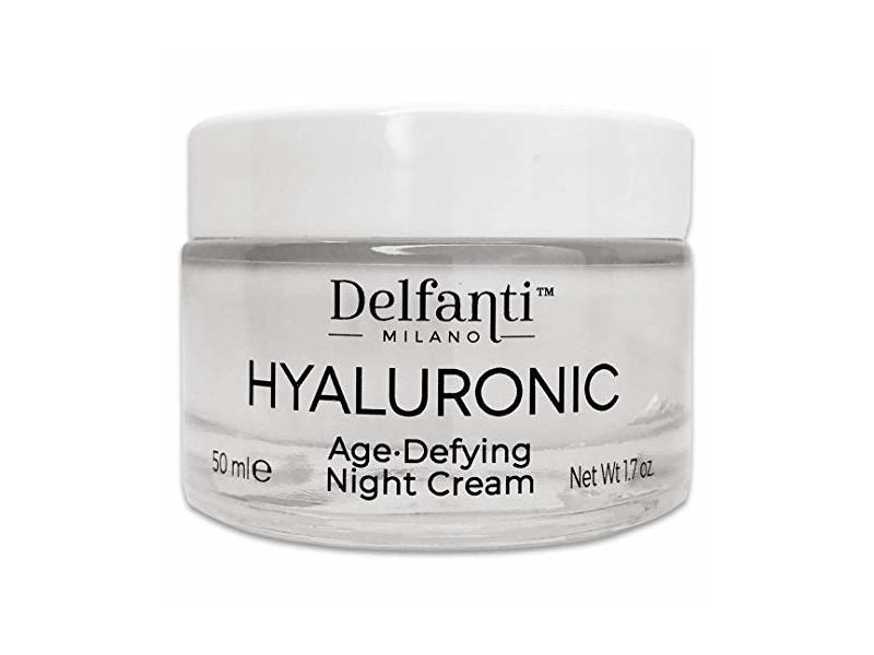 Delfanti Milano Age Defying Night Cream, Hyaluronic Acid, 1.7 fl oz/50 mL