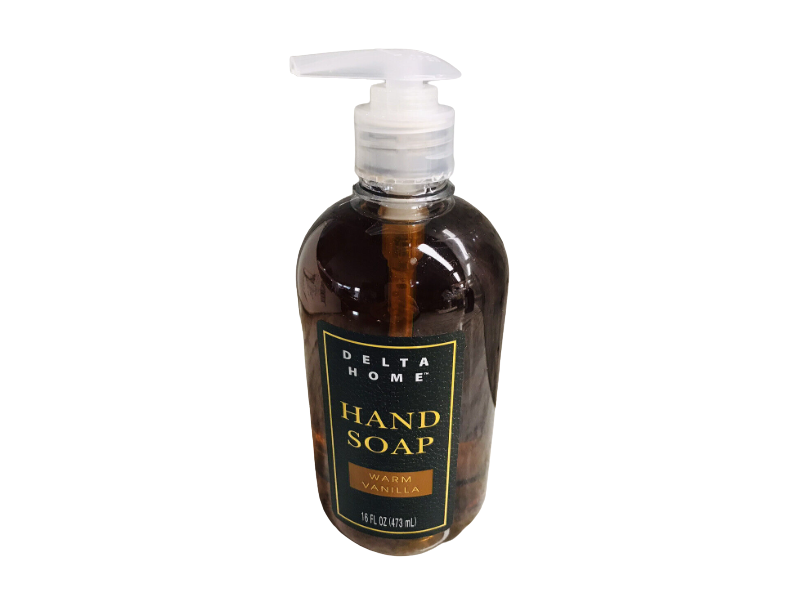 Delta Home Hand Soap, Warm Vanilla, 16 fl oz/473 mL