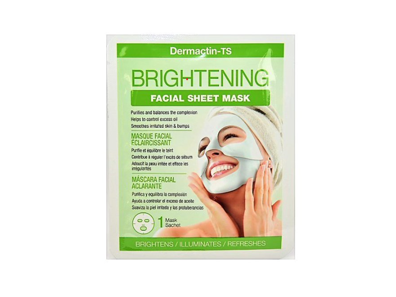 Dermactin-TS Brightening Facial Sheet Mask, 1 Count