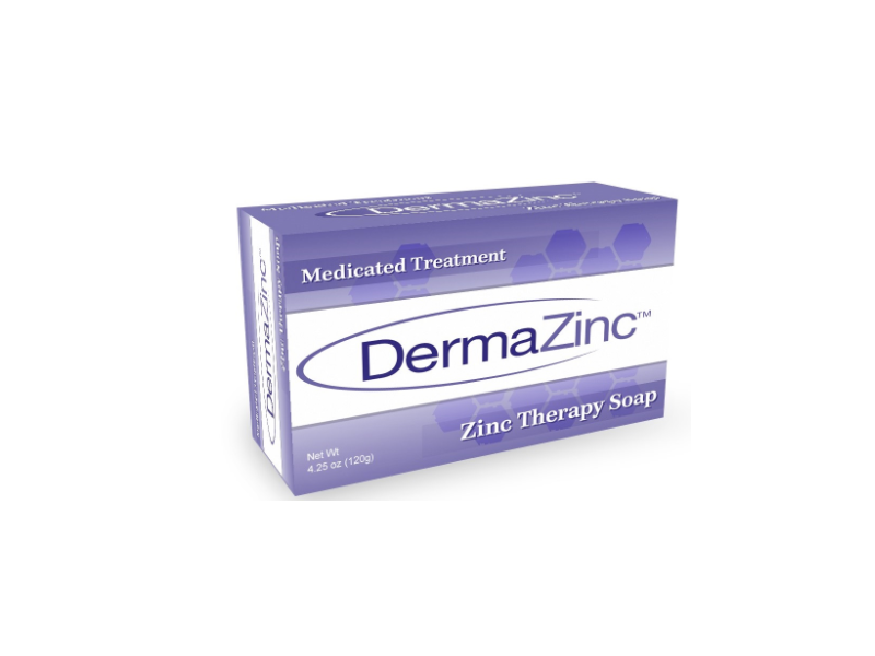 DermaZinc Zinc Therapy Medicated Treatment Bar Soap, 4.25 oz (120 g)