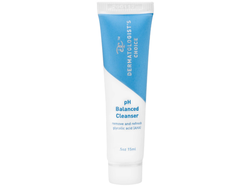 Dermatologist’s Choice pH Balanced Cleanser, Glycolic Acid (AHA), 0.5 oz/15 mL