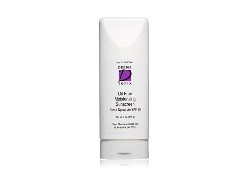 DermaTopix Oil Free Moisturizing Sunscreen, SPF 30, 4 Fl Oz