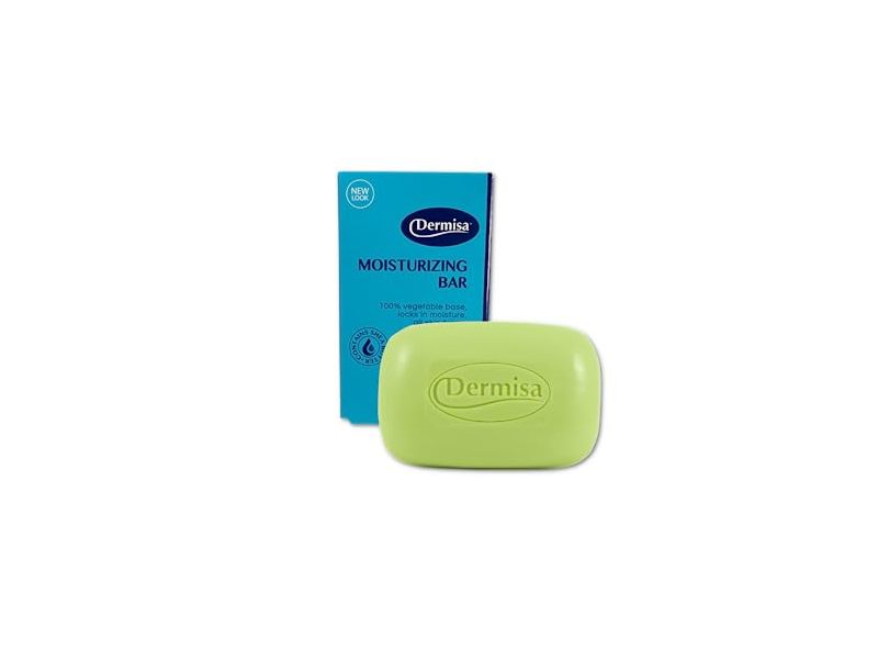 Dermisa Moisturizing Bar, Shea Butter + Coconut Oil + Primrose Oil & Cocoa Butter, 3 fl oz/85 g