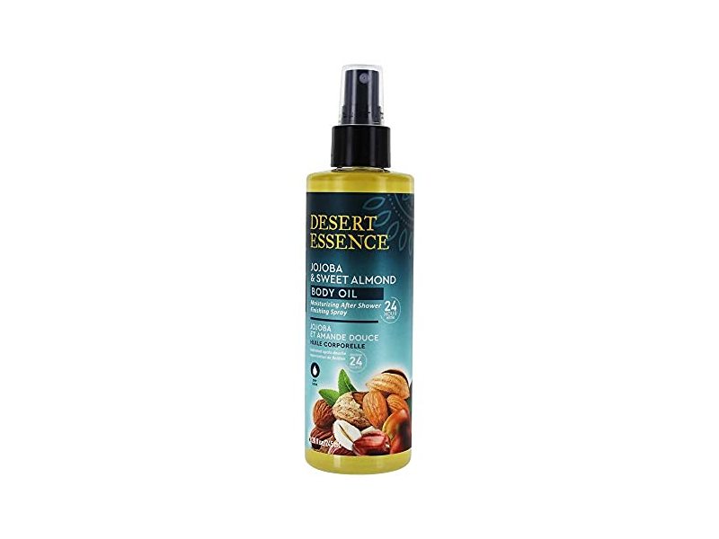 Desert Essence Body Oil, Jojoba & Sweet Almond, 8.28 fl oz/245 mL