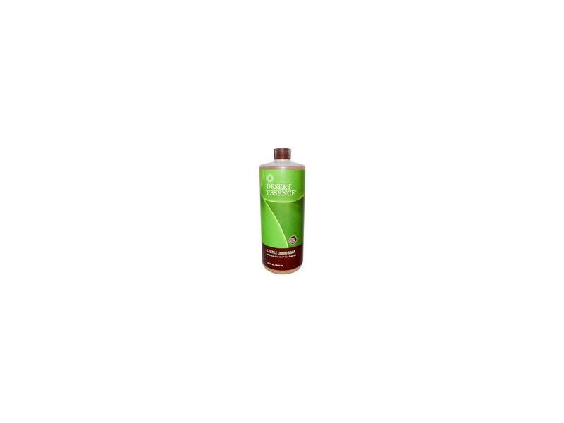 Desert Essence Castile Liquid Soap with Eco-Harvest Tea Tree Oil, 32 OZ