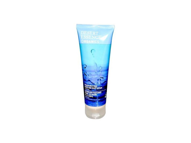 Desert Essence Pure Hand and Body Lotion Unscented, 8 Fluid Ounce