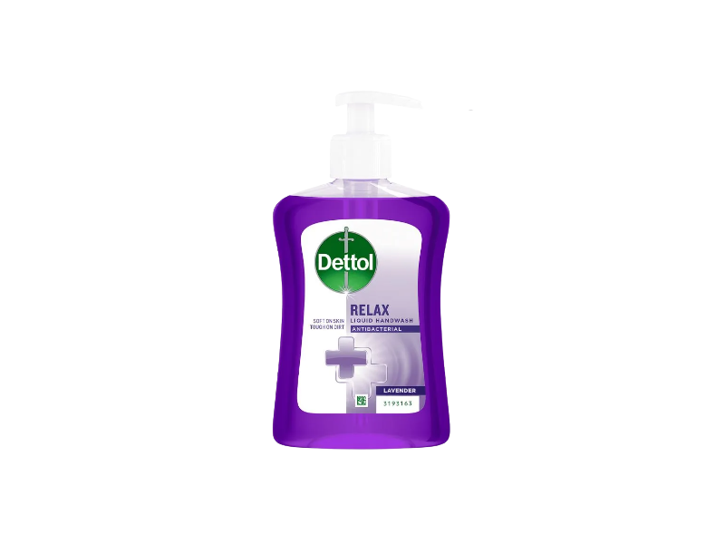 Dettol Relax Antibacterial Liquid Handwash, Lavender, 250 mL