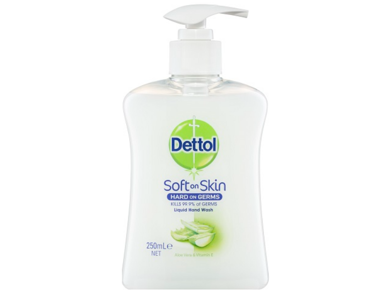 Dettol Soft On Skin Liquid Hand Wash, Aloe Vera & Vitamin E, 250 mL