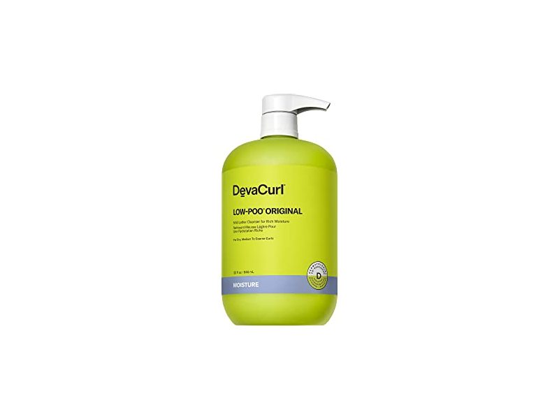 DevaCurl Low-Poo Original Mild Lather Cleanser, Green Oasis, 32 fl oz/946 mL